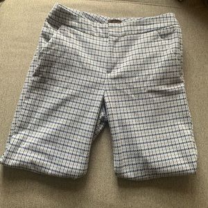 Blue/Green Plaid Straight Leg Pants